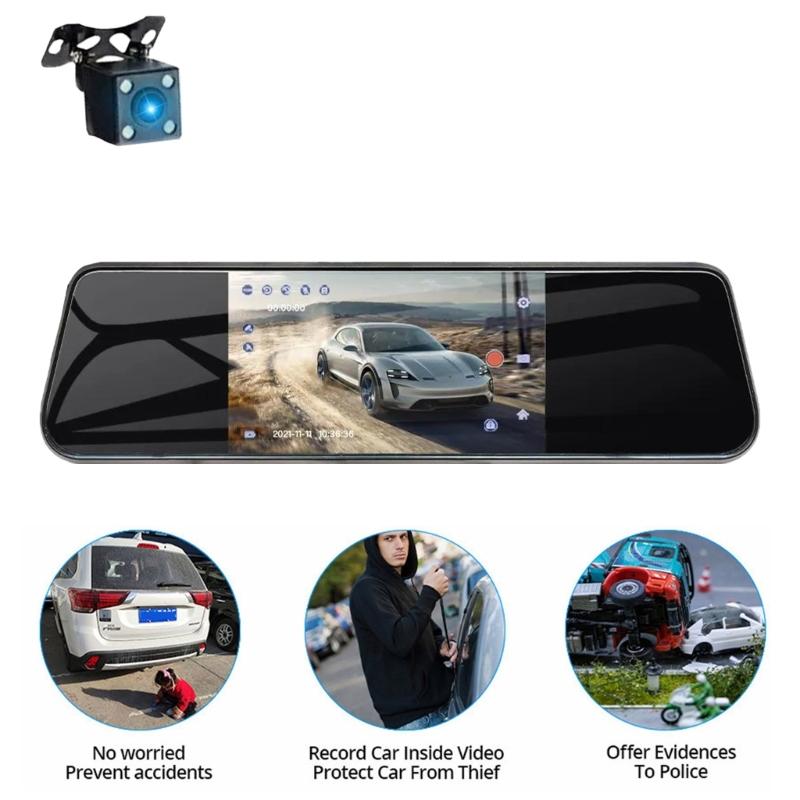 Dashcam Car Dashboards Camera Recorders with Night Sights  Looping Recording Recorders Wide Angles Driving Recorders