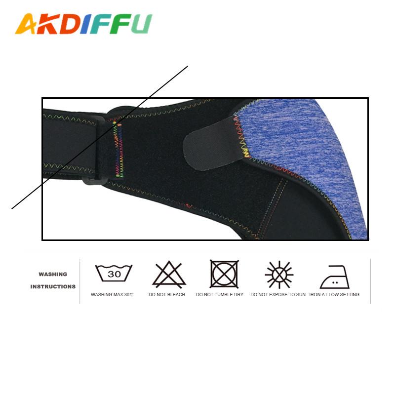 Aikedi Adjustable Compression Shoulder Support Pad - Blue Barbell & Badminton Sports Gear