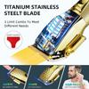 Multifunctional Digital Display Electric Hair Clipper: Barber-Grade Metal Oil Head Trimmer