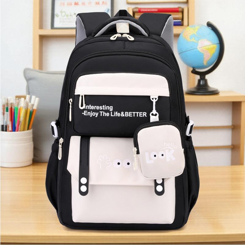 Middle School Backpack for Girls Simple Modern Bookbag Elementary School Bags Student Large Capacity Waterproof Laptop Backpack