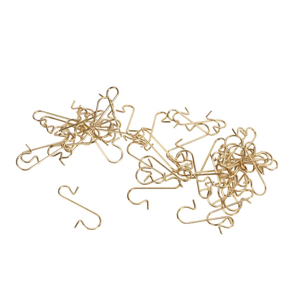 50Pcs S Hooks Novel Shape 3 Colors Sufficient Quantity Wear Resistant Multi Functional S Hooks for
