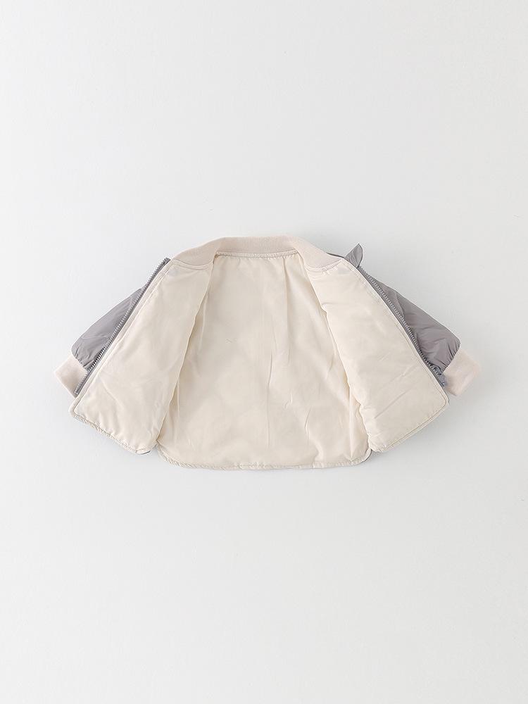 Infant Boys' Lightweight Cartoon Down Jacket, Class A, Autumn/Winter Warm Outerwear, White Duck Down 90