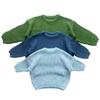 Trendy European & American Girls' Solid Color Knit Sweater - Children's Fashion
