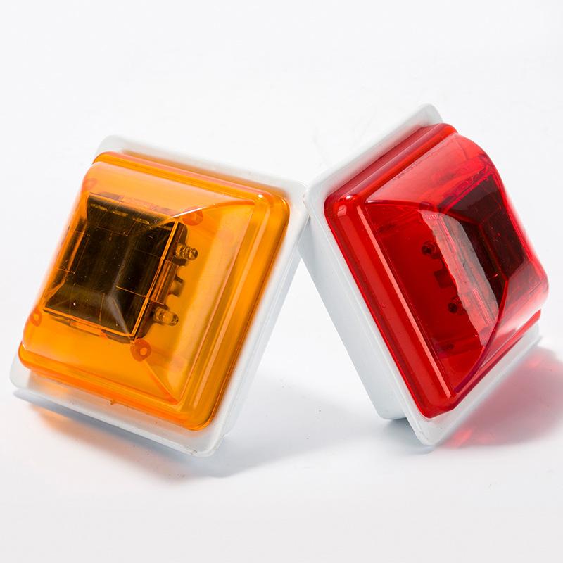 Solar Guardrail Post Cap Light Highway Guardrail Outline Marker Solar LED Guardrail Light Reflective Outline