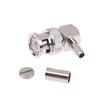 90 Degree BNC Male Right Angle RF Connector Crimp 50ohm RF Connector Adapter For RG58 RG142 RG400 RG223 LMR195 Coaxial Cable