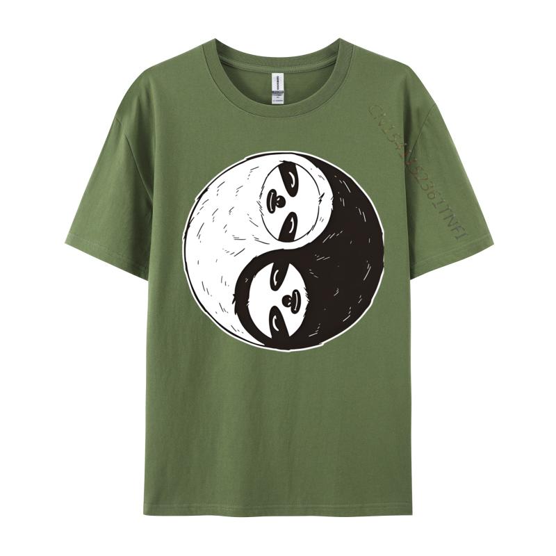 Funny Sloth Yin And Yang Chinese Quiet T Shirts Men Tee Shirts Party Tshirts For Men Tops New Clothes Normal
