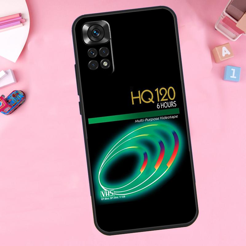 Retro VHS Tape For Xiaomi Redmi Note 14 10 11 12 13 15 Pro Plus Phone Case For Redmi 15 15C 14C 12C 10C 13C