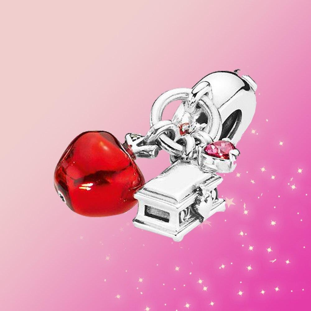 

Серебряный Шарм Белоснежка, подвеска-подвеска, подходит для оригинального модного ожерелья, браслета для женщин, модные ювелирные изделия, подарок