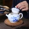 Chiński Jingdezhen Vintage Porcelanowy Ceramiczny Czajniczek z Zaparzaczem, Jaśminowy Oolong Kwiatowy, Ceremonia Herbaty Te Guan Yin