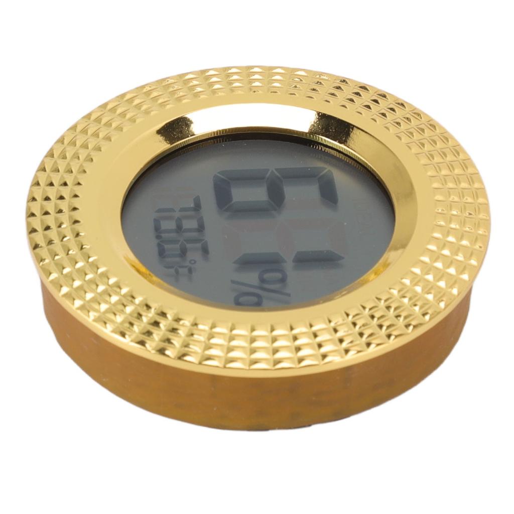Insert Digital Hygrometer Round Cigar Box High Accuracy Electronic Temperature Humidity Meter