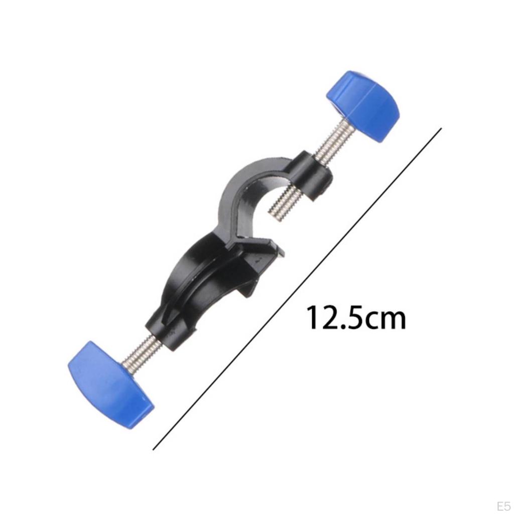 Retort Stand Clamp Iron Material Lab Sturdy and Experiment Support Loop Silver L