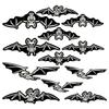 Glow-in-the-Dark Bat Ornament Halloween Glowing Bat-Shaped Pendant Holiday Outdoor Fluorescent Decoration