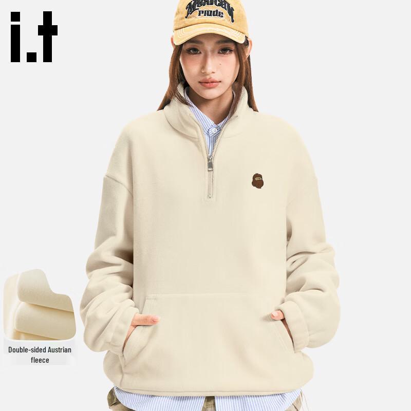 Fingercroxx Men's Winter Half-Zip Thickened Fleece Sweatshirt