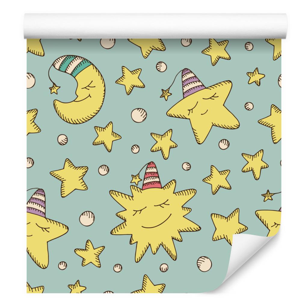 Stars and Moons Wallpaper for Living Room and Bedroom 50x1000
