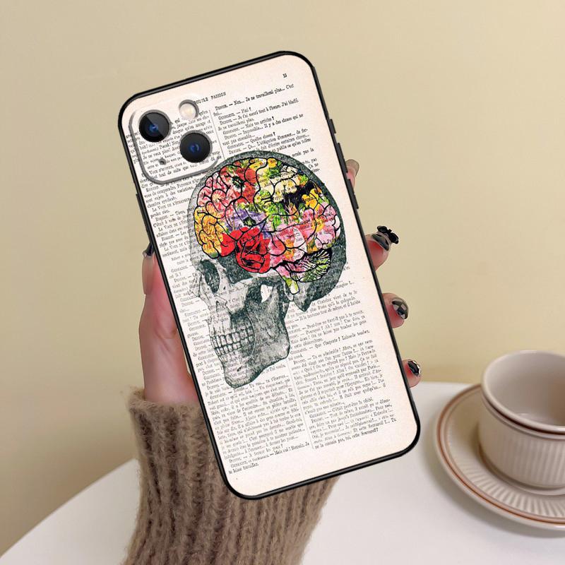Medical Human Organs Brain Kidney Phone Case For iPhone 15 Pro Max 11 12 13 14 16 17 Pro Max mini Plus 16e 17 Air Cover Funda
