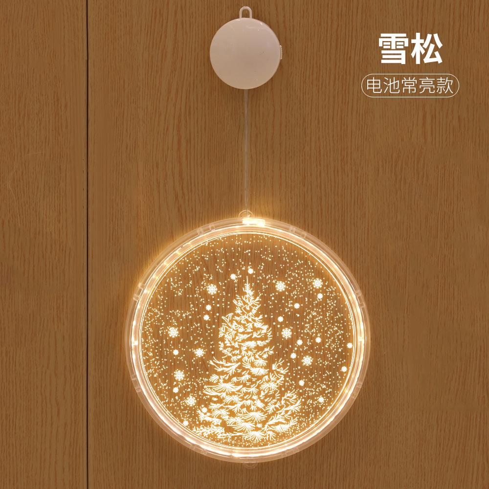 Christmas Decoration Light Neon LightLEDString Lights3DLetter Sucker Hanging Lamp Acrylic Pendant Room Atmosphere Colored