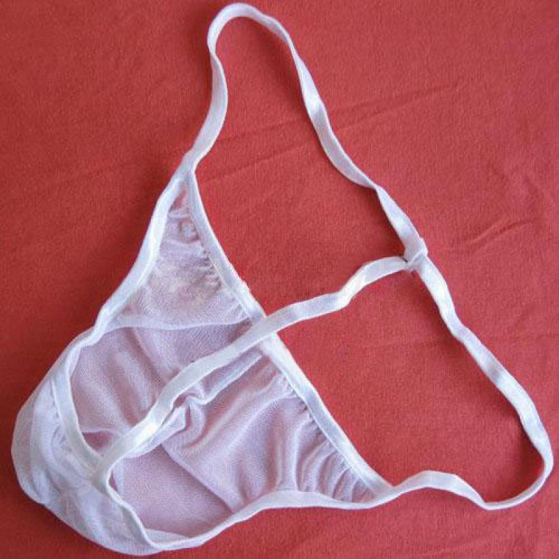 Comfortable Men G-string Underwear Sheer Briefs Underpants Thongs Bikini