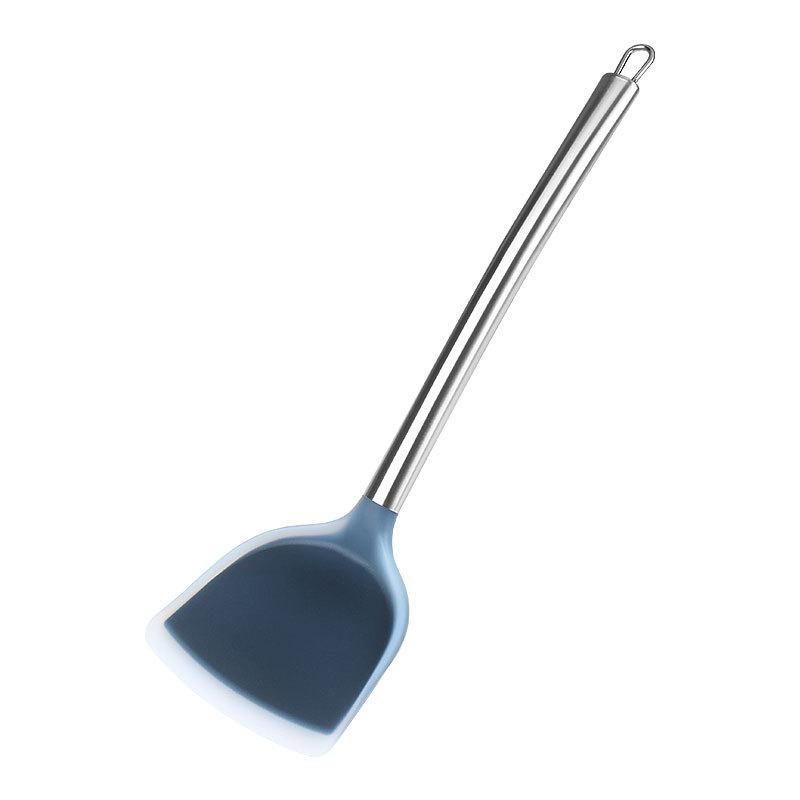 1/3pcs Stainless Steel Handle Silicone Spatula Stir-Frying Household Colander Spoon Non-Stick Pan Special Spatula Hot Pot Spoon