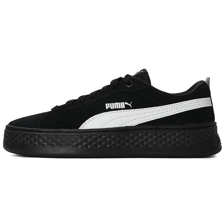 New PUMA Smash Platform Sd 'Black White' Women's 366488-02