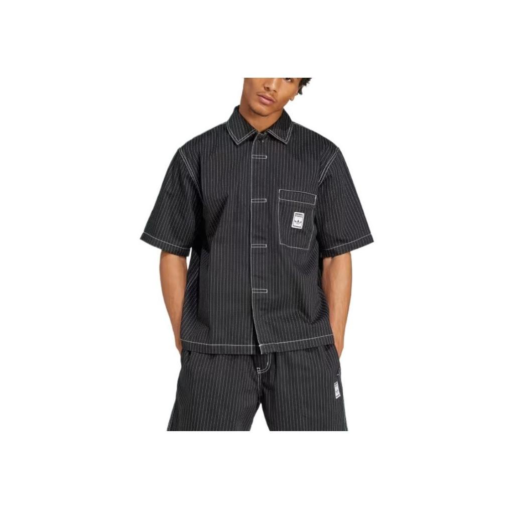 Adidas Originals Wabash Fashion Casual Comfortable Short Sleeve Shirt Men shirts Black JP4481