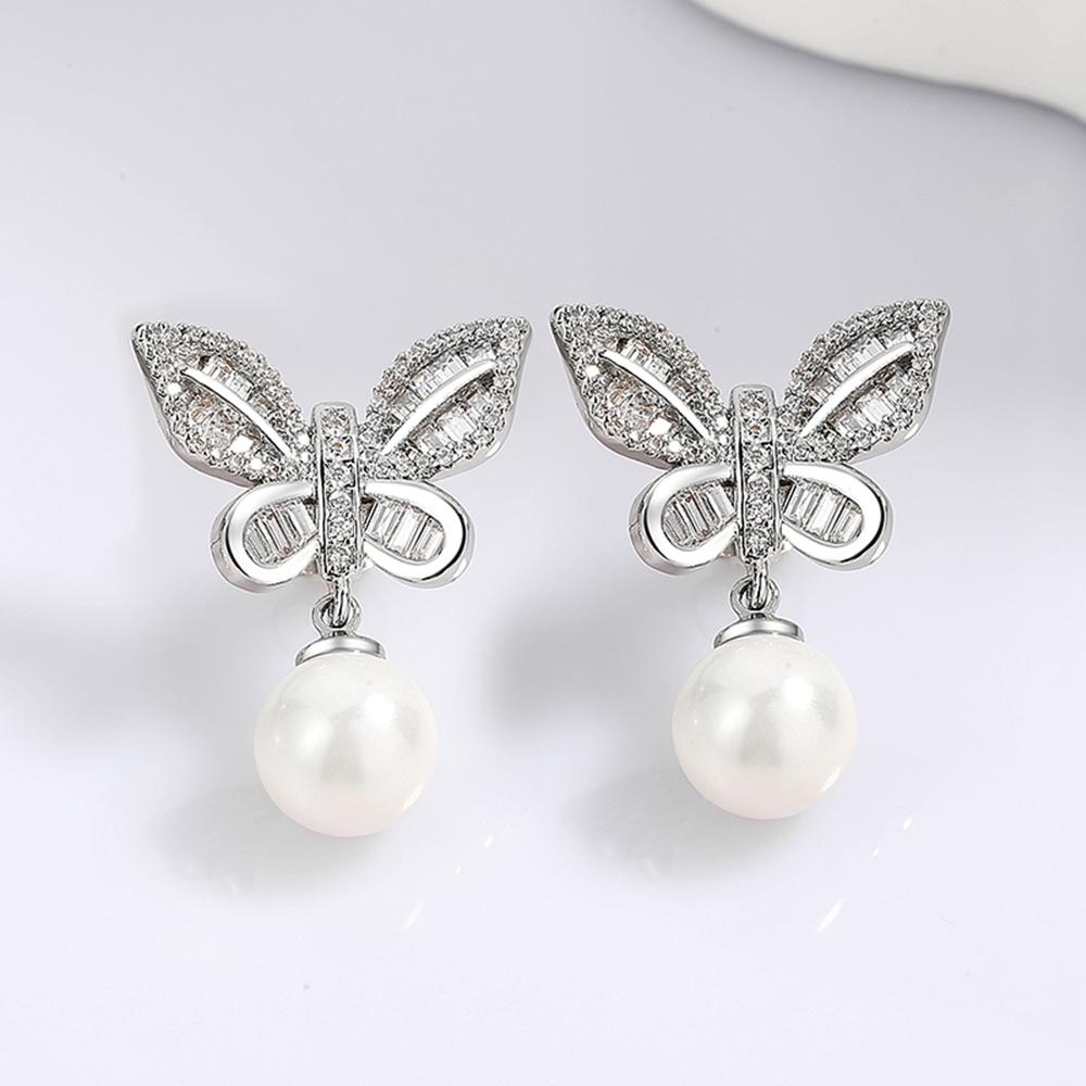 YLKBTY Butterfly Shape Women Drop Earrings