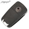 jingyuqin 10pcs/lot Folding 3 Buttons Remote Car Key Case Shell for Chevrolet Cruze Spark 2013+ Flip Remote Key Fob Replacement