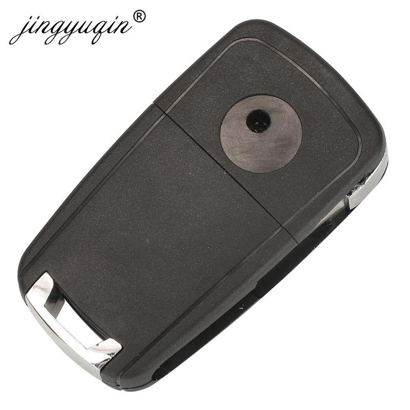 jingyuqin 10pcs/lot Folding 3 Buttons Remote Car Key Case Shell for Chevrolet Cruze Spark 2013+ Flip Remote Key Fob Replacement