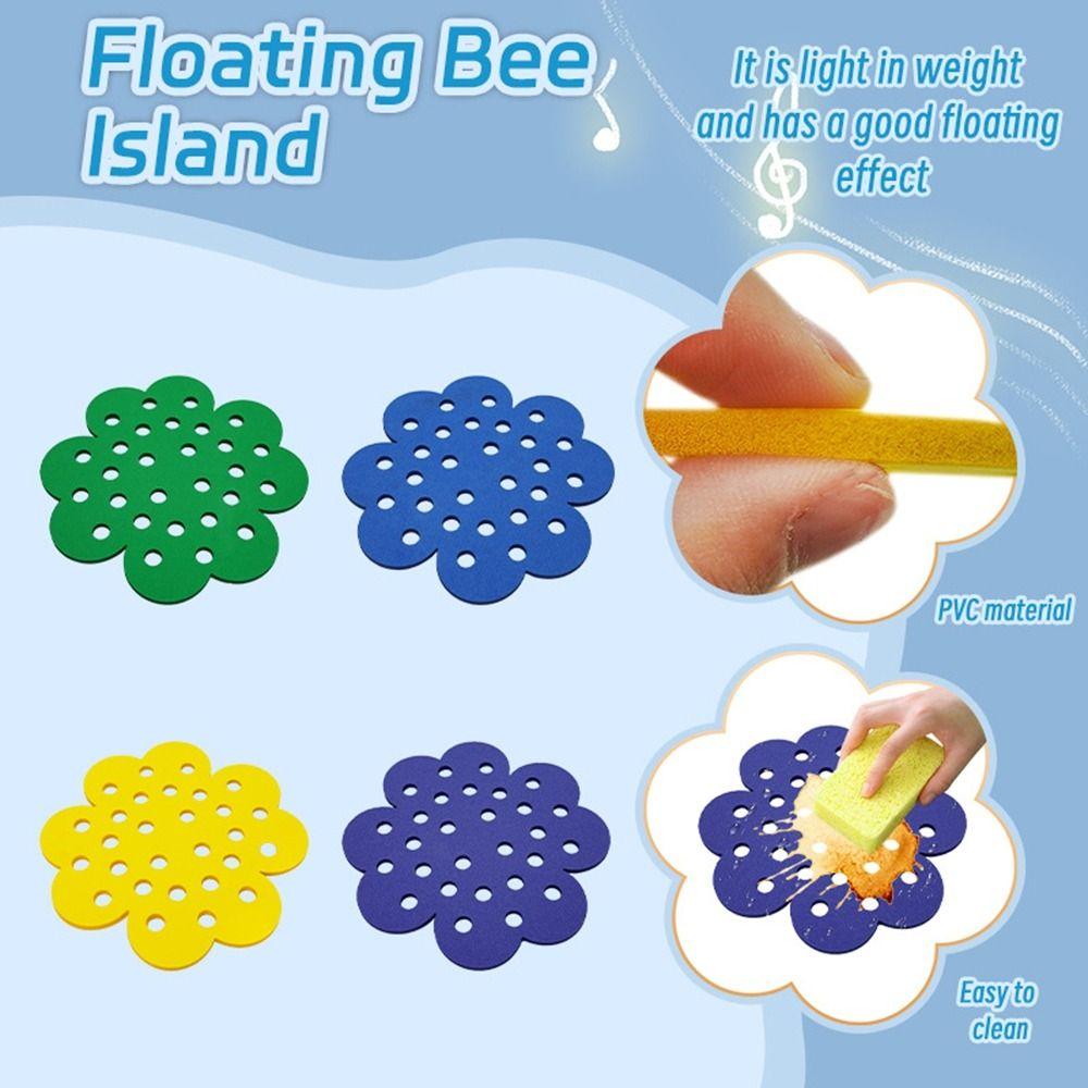 4Pcs Decorative Floating Bee Island Lightweight Insect Drinking Tray  Garden Decor