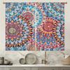 Christmas Decorations: Colorful Crystal Diamond Bohemian Pattern Printed Curtains   Home Decoration   Room Decoration