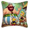 Federe Cuscino Carine Asterix E O-Obelix Cartone Animato Divano Decorativo Casa Stampa Double-sided Peluche Corto Federa Cuscino Carina