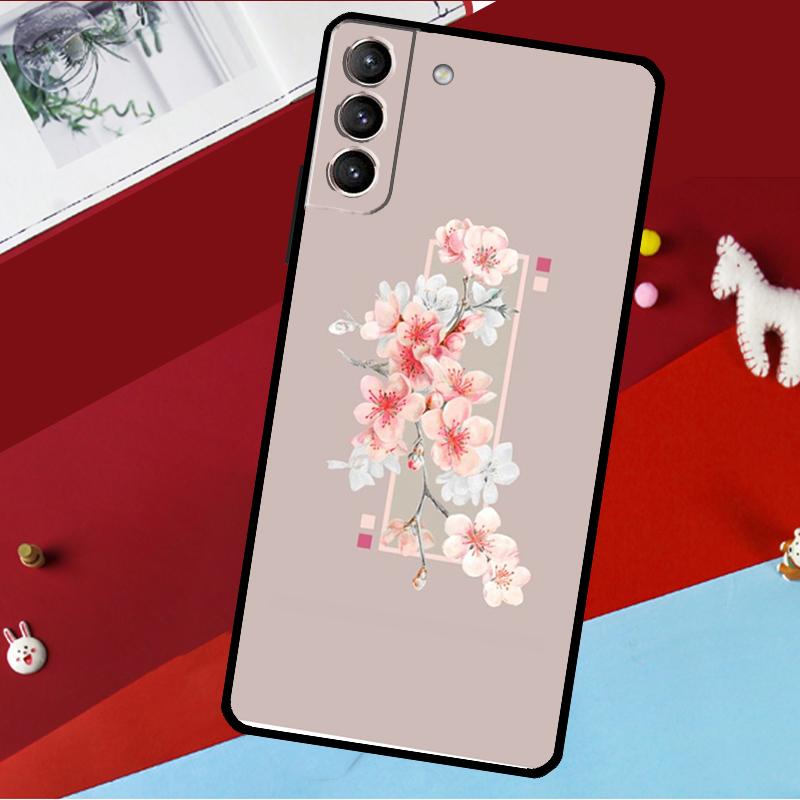Aesthetics Flower Funda For Samsung Galaxy S26 S25 S23 S22 S20 S24 Ultra S9 S10 Plus S21 FE S25 FE Phone Case