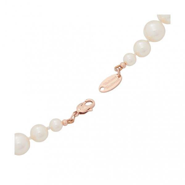 Vivienne WeStwood One Row Pearl Bath Relief Women S Choker Necklace 63010106 02g128