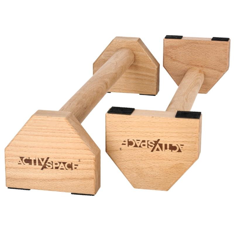 Wooden Parallette Handles For Push-Ups, Long