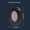 Protective Waterproof Lens Filter For Action Cameras High Light Transmission Scratch Resistant Aluminum Alloy Frame