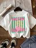 Design Food Print Round Neck Top Fun Letter Print Breathable Short Sleeves Suitable for Outdoor Shopping Leisure Activities