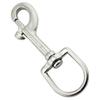 Portable 5 PCS Marine 316 Stainless Steel Oval Single-Ended Rotary Buckle Lock For Scuba Diving Dog Leash
