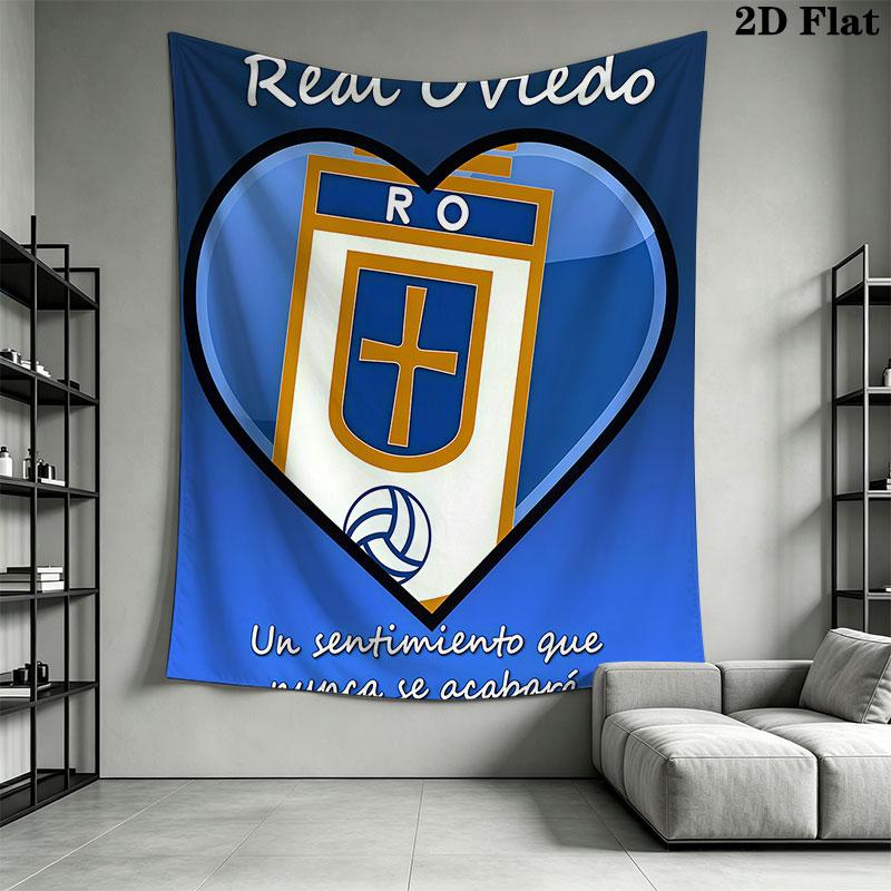 Real Oviedo Wall Hanging Printed Fabric Blanket Decorative Tapestries for Bedroom Living Room Home Decor