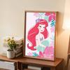 DIY Diamond Painting The Playful Mermaid Princess Cross Stitch Kit Mosaic Art Diamond Painting Full Circle Diamond Home Decoration