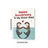 Happy Anniversary Card Handmade Artistic Paper Anniversary Card Meaningful Present For Couple Husband Or Wife