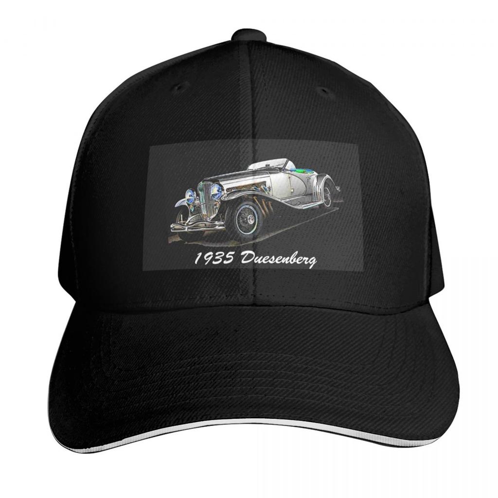 Duesenberg Roadster Car Baseball Cap Breathable Mesh Back Adjustable Buckle Closure Moisture Wicking Quick Dry