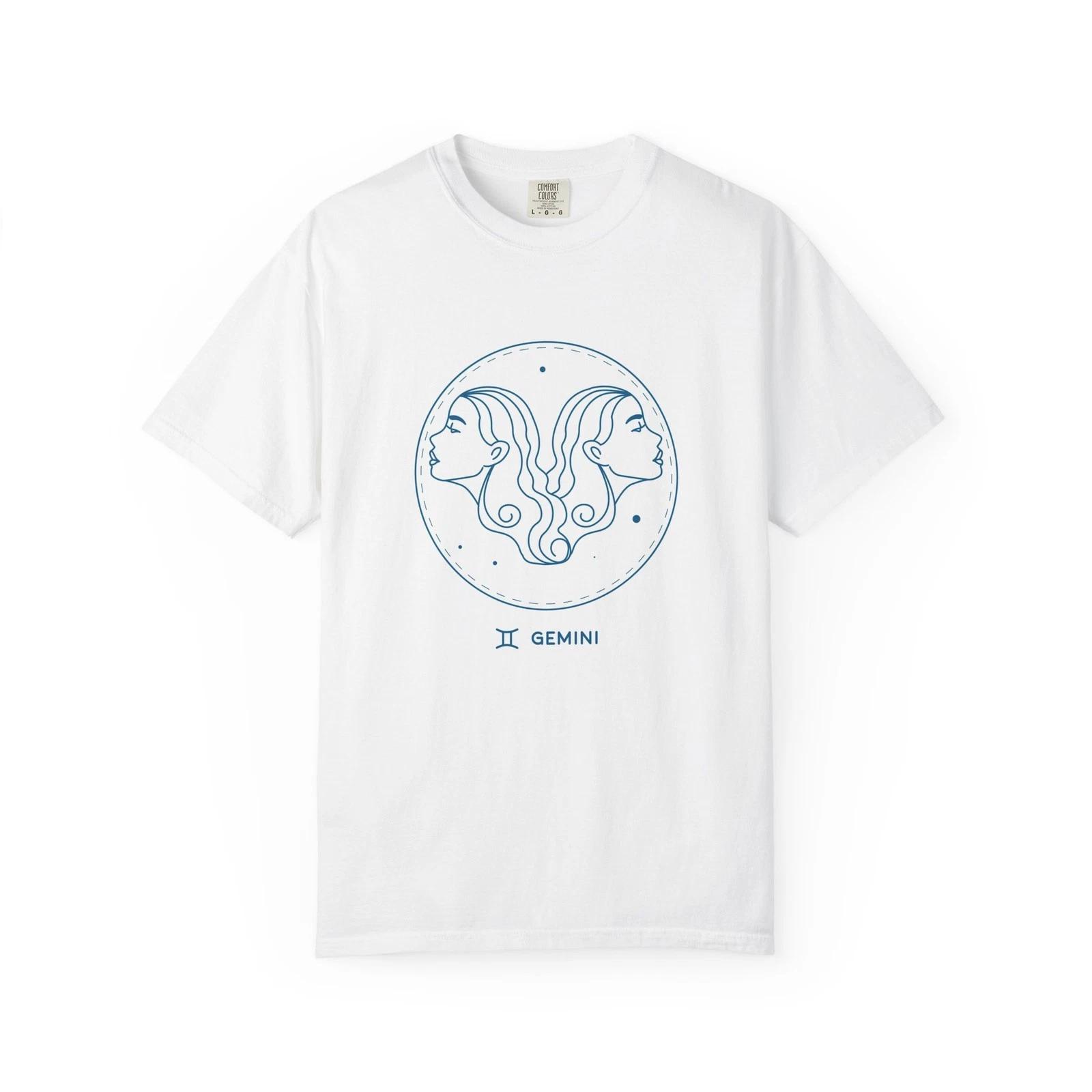 Gemini Zodiac Twins T-Shirt | Astrology Horoscope Tee 4XL