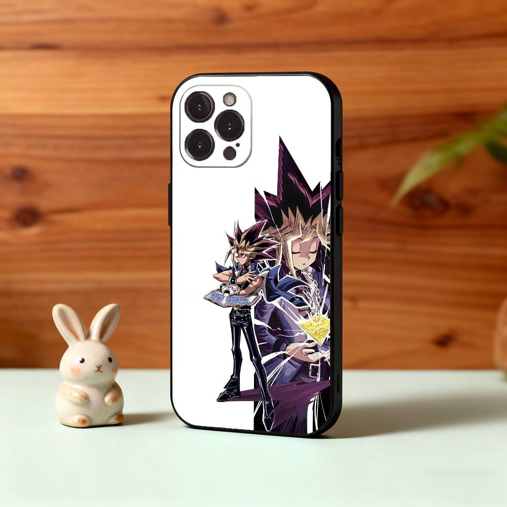Yu-Gi-Oh Anime Phone Case For iPhone17,16,15,14,13,12Plus,Pro Max,XS,5G Soft Silicone Black Cover