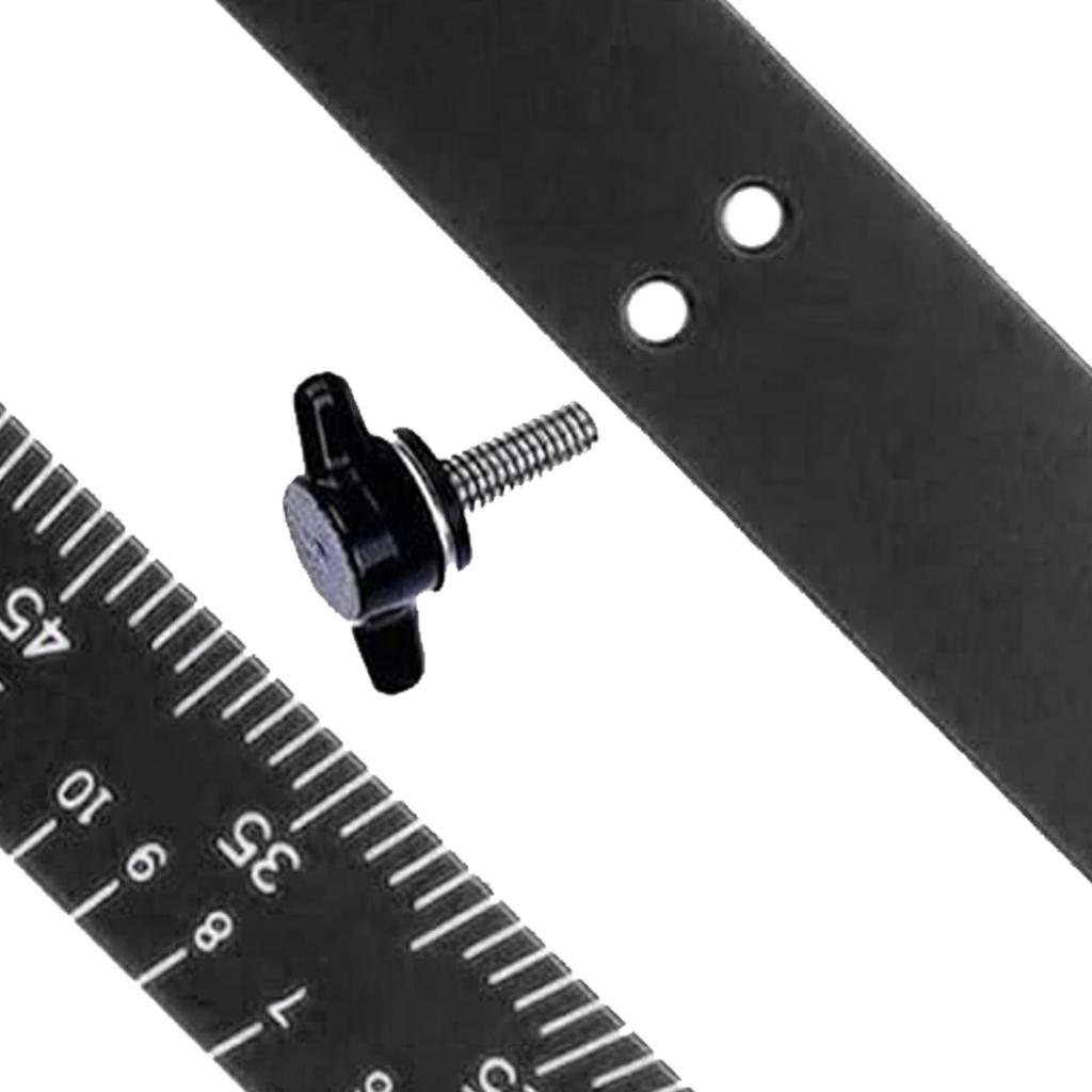 Rafter Square Tool Aluminum Alloy Triangular Ruler Protractor Carpenter Square with Jig Block for Wo