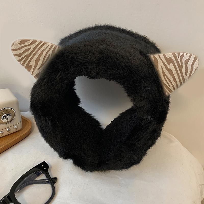 

Женский милый чехол для ушей в виде кота и медведя для зимы, теплый, зимостойкий, защитный чехол для ушей, плюшевые наушники, корейский женский шейный платок