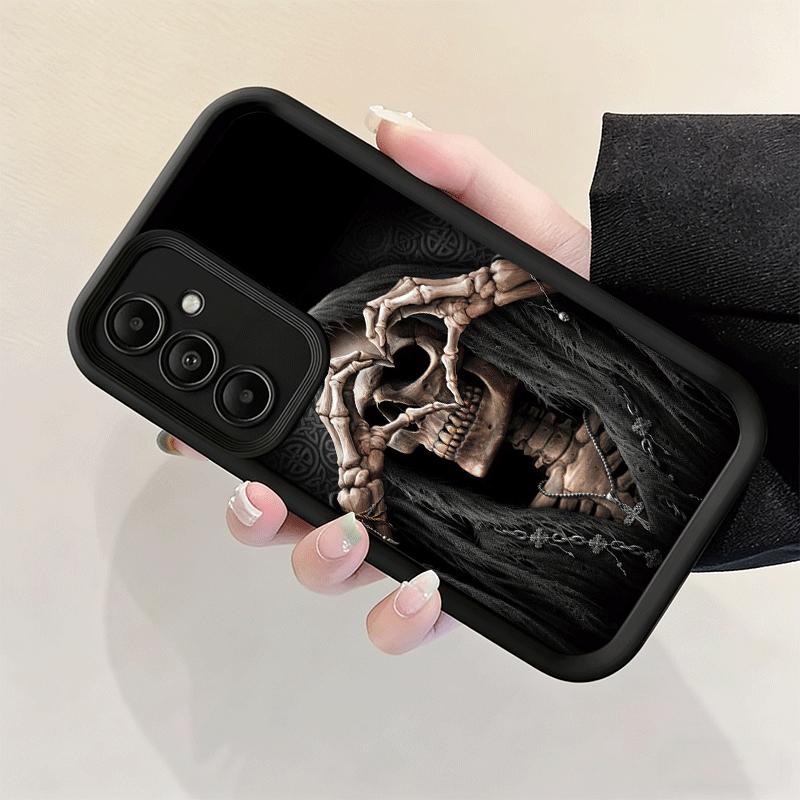Phone Case for Samsung Galaxy A17 A16 A15 A14 A13 Grim Reaper Skeleton Funny Style A56 A36 A26 A55 A35 A25 A54 A34 A24 A53 A33 A