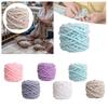Chunky Chenille Yarn Thick Fluffy Polyester Crochet Knitting Yarn for DIY Blanket and Home Decor Projects