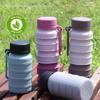 Reuseable Retractable Coffee Cup Leak Proof Collapsible Water Cups Silicone Sport Bottles Travel