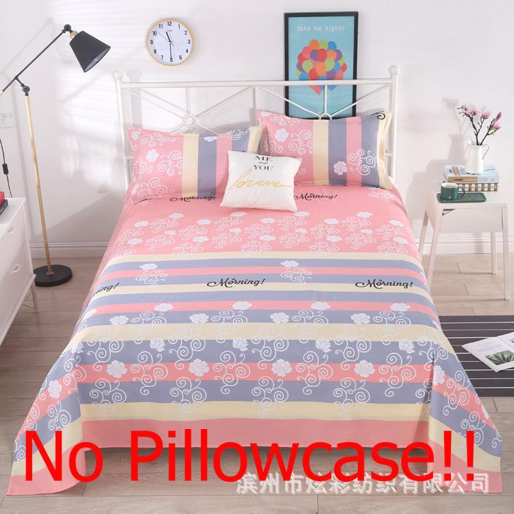 Flat Sheets Household Four Seasons Plaid Comfortable Soft Antibacterial Bedspread Cover Bedding Queen Size Bed Sheet Breathable