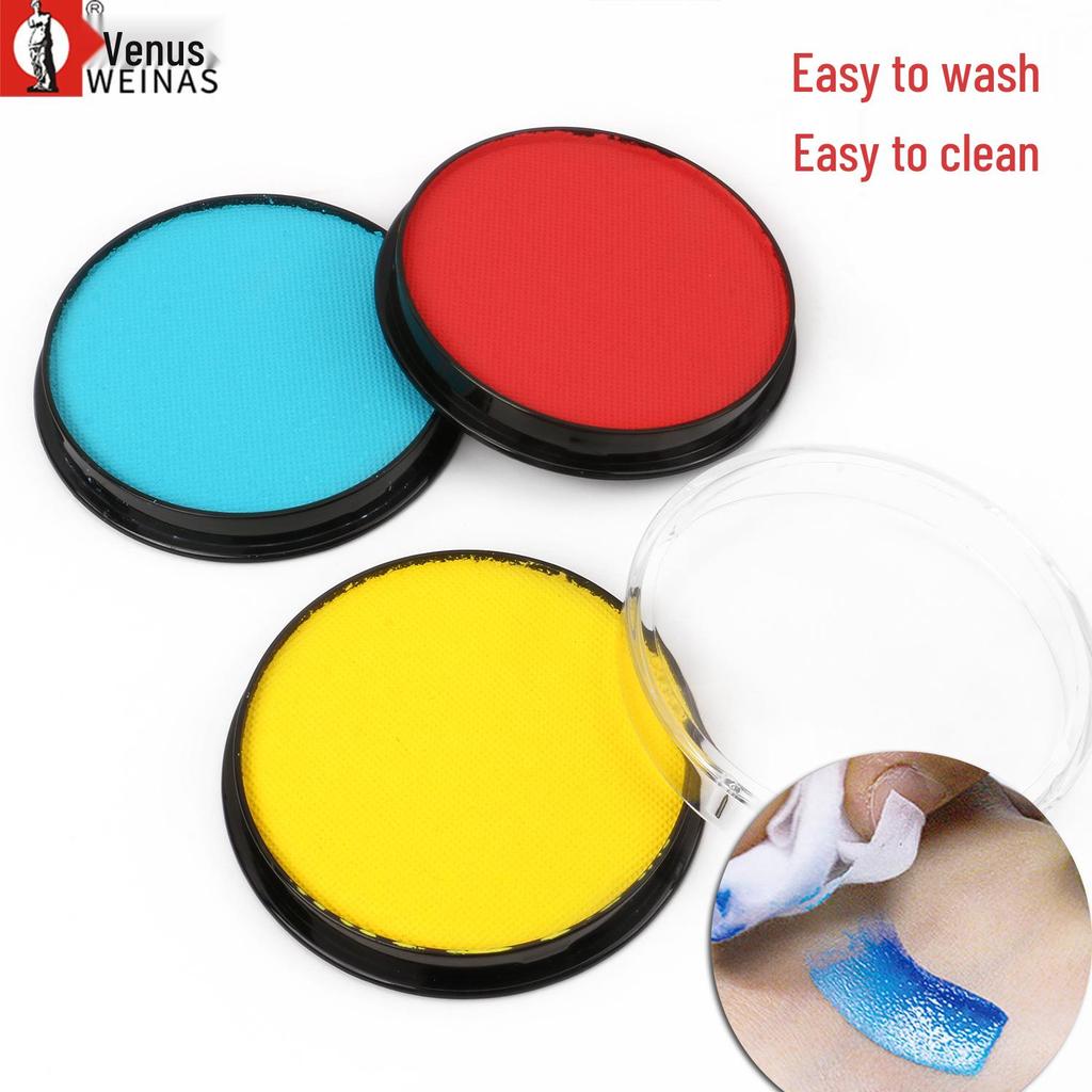 Monochrome Water-Soluble Body Paint for Kids DIY Halloween Cosplay Face Painting Palette