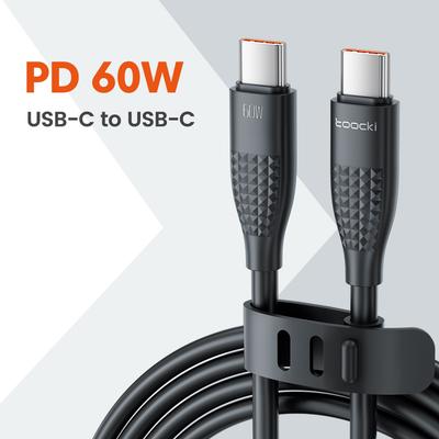 Toocki 100W USB C To Type C Cable Fast Charging Charger Cable Data Cord For iPhone 15 Macbook Huawei Xiaomi POCO Samsung Cable